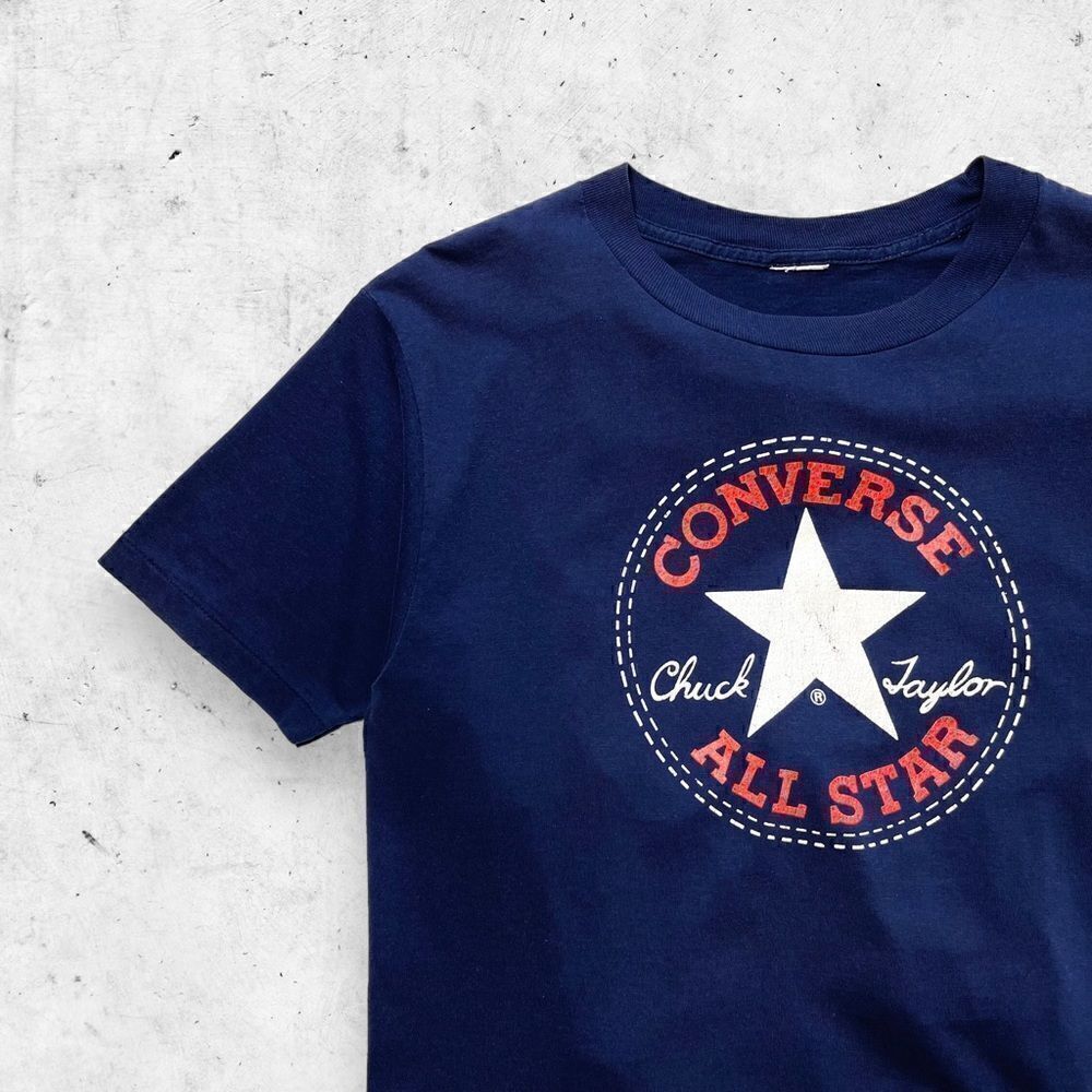 Vtg 80s Converse All Star Logo Shirt, Chuck Taylor, Single Stitch USA, Thin, M - Picture 2 of 7